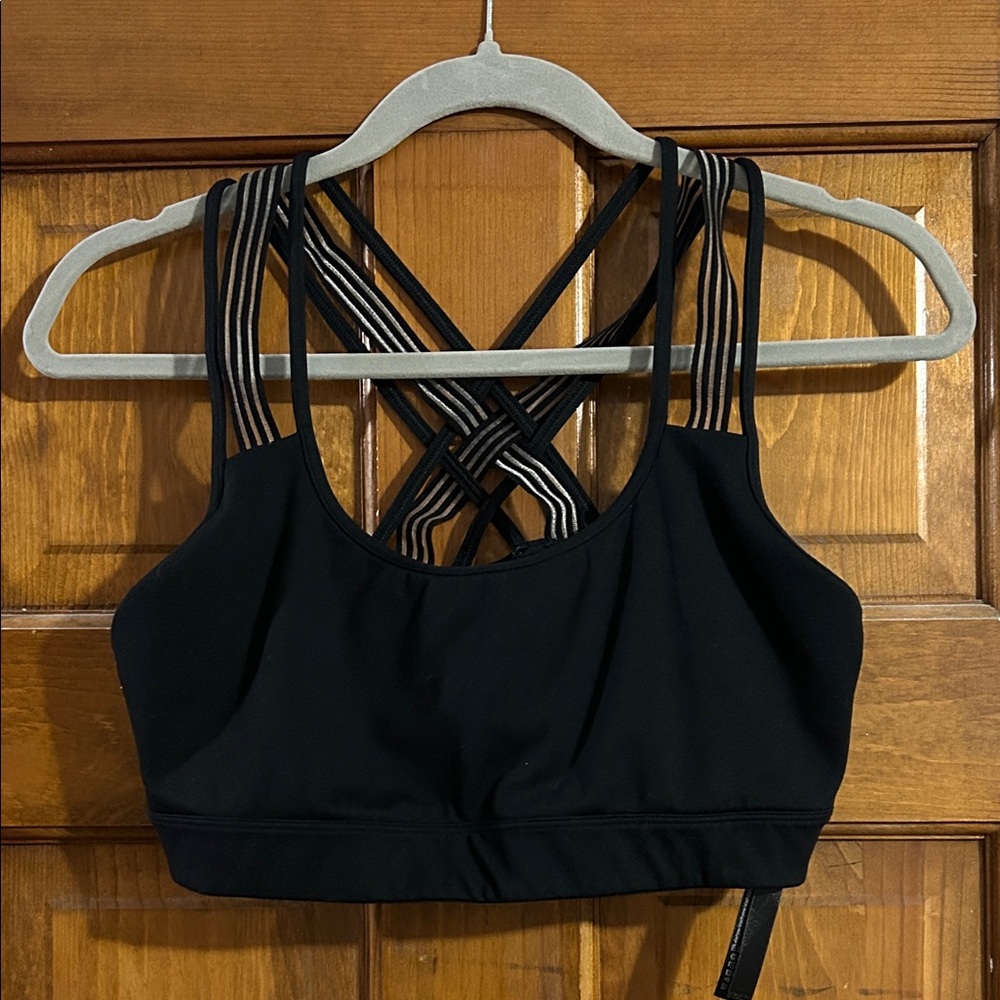 Victoria's Secret Black Strappy Sports Bra